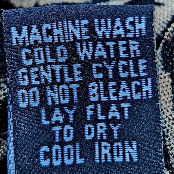 NWOT Dalin Black/Tan Flowered Lacey Asymmetrical Tunic - XL - Picture 7 of 9